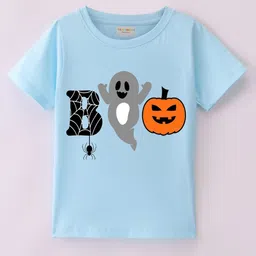 BLUSHES Kids Graphic Printed Round Neck Cotton T-shirt-18
