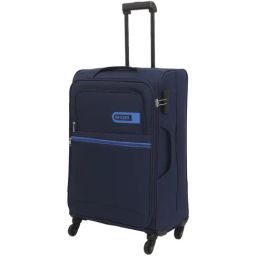 Citizen Journey Pulse Navy Blue Solid Soft Large Trolley Bag - 78 Cms-7