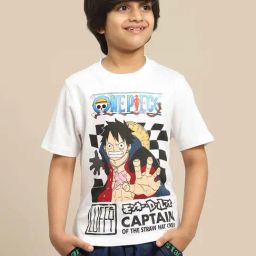 Kidsville Boys White Cotton Printed Tshirt-image-84