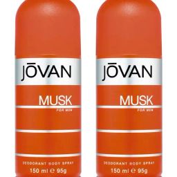 Jovan Musk Deodorant Body Spray for Men - Pack of 2-16