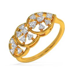 Kisna Diamond & Gold Jewellery Marissa 14k (585) Diamond & Gold Ring For Women-image-52