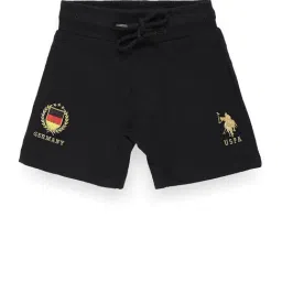 U.S. Polo Assn. Kids Black Embroidered Shorts-picture-28