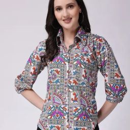 Scorpius Multi Paisley Casual Shirt-image-30