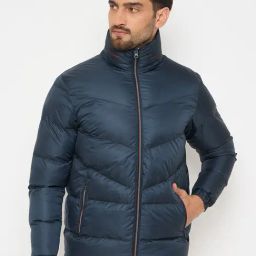 Duke Navy Regular Fit Quilted Jacket-picture-30