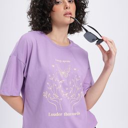 glitchez Energy Speaks Printed Relaxed T-shirt-image-59