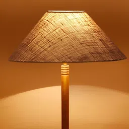 Devansh Brown & Beige Wooden Floor Lamp-image-91