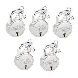 Mobaj Classic 55 mm Steel SNF Finish 3 Keys Padlock-picture-36