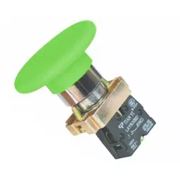 JIGO Green Color Big Mushroom Head Push Button Size 60 mm and N/O Contact Type, JG-BR31 (Pack of 8)-13