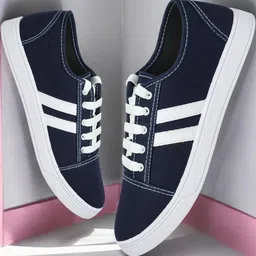 Free Kicks Men Navy Blue Mesh Marking Running Sports Shoes-picture-29
