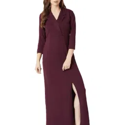 Miss Chase Maroon Maxi Dress-image-82