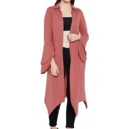 Hypernation Brown Cotton Shrug-37