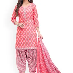 SALWAR STUDIO Printed Pure Cotton Unstitched Dress Material-image-25