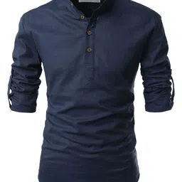 EdinWolf Mandarin Collar A Line Cotton Kurta-picture-22