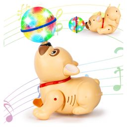 Fiddlerz Dancing Toy Musical Sound Flashing Lights 360 Degree Rotating Puppy Walking (Colour May Vary)-26