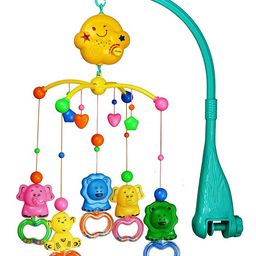BabyGo Rotating Zoo Musical Rattle Cot Mobile for Cradle Jhoomer for Kids Bed - Multicolour-5