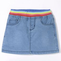 Babyhug Denim Stretchable Skirt - Blue-picture-20