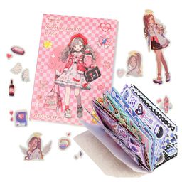 Bunie Cartoon Theme Decorative Stickers Book - 400 Pcs Stickers Pink-26