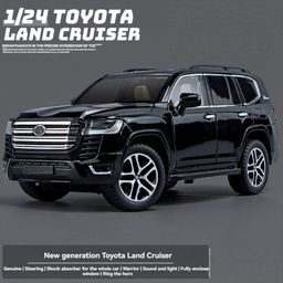 ADKD 1:24 Scale Die Cast Toyota Land Cruiser Car Model Metal Car with Openable Doors & Pull Back with Sound and Light - (Colour May Vary/ Random Color)-34