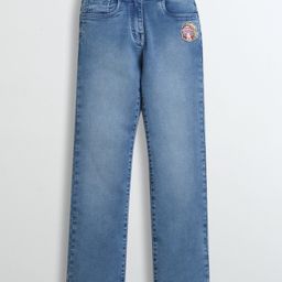 Barbie by Tiny Girl Denim Mild Washed Jeans - Light Blue-image-25