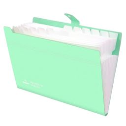 Storite 12 Pocket Expanding File Folder Accordion Document Organizer, Adjustable Buckle Folder Pocket Folder for School Office Home - Green-8