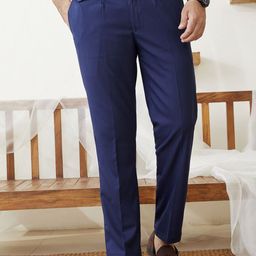 MR BUTTON Men Tailored Pleated Trousers-picture-3
