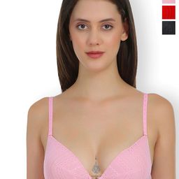 SELFCARE Women Pack Of 3 Half Coverage Lightly Padded  Bra-picture-34