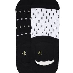 Arrow Men Pack Of 2 Patterned Shoe Liner Socks-37