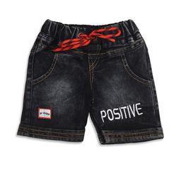 WORTON FASHION Boys Black Typography Denim Denim Shorts-image-103