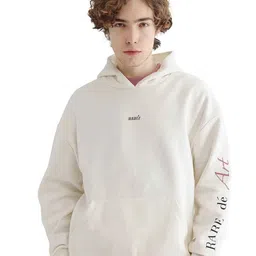RARE RABBIT Men Printed Hooded Sweatshirt-24