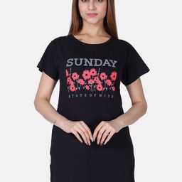 Divine Girl Print Cotton Longline Top-image-62