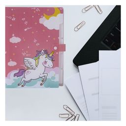 FunBlast Unicorn Theme File Folder with 6 Pockets  Pink image 4