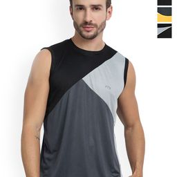 FTX Pack Of 4 Color Blocked Round Neck Gym Vests 709-2_709-6_709-8_709-12-S-image-93