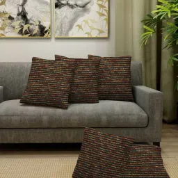 Klotthe Green & Yellow Cushion Covers - Set of 5-image-53