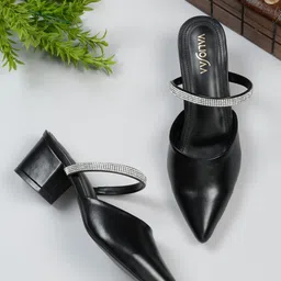 VALIOSAA Block Mules with Bows-15