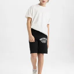 DeFacto Boys Cotton Mid-Rise Regular Fit Shorts-image-21