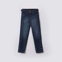 Fame Forever by Lifestyle Girls Blue Cotton Embellished Full Sleeves Jeans-picture-17