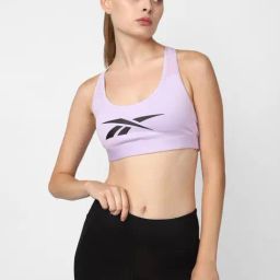 Reebok Lilac Logo Print Sports Bra-picture-33