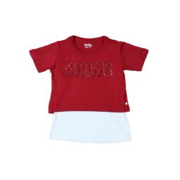 Gini & Jony Kids Red & White Printed Top-image-18