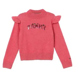 TOMMY HILFIGER Heritage Pink Applique Regular Fit Pullover-picture-12