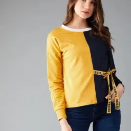 DOLCE CRUDO Multicolor Color Blocked Pullover-image-61