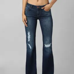 Only Blue Distressed Lightly Washed Jeans-image-77