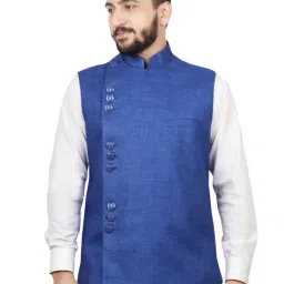 SG LEMAN Royal Blue Regular Fit Waistcoats-image-18