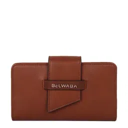 BELWABA Tan Solid Bi-Fold Wallet for Women-picture-30