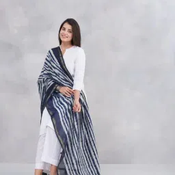 Fabindia Indigo Printed Dupatta-picture-35