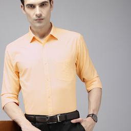 Park Avenue Slim Fit Cutaway Collar Formal Shirt-image-21