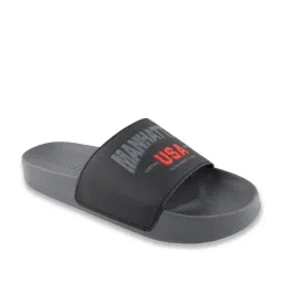 Red Tape Men's Grey Slides image 3