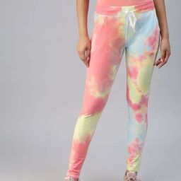 SHOWOFF Multicolored Tie - Dye Cotton Track Pants-picture-28