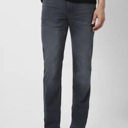 Van Heusen Grey Slim Fit Solid Jeans-image-56