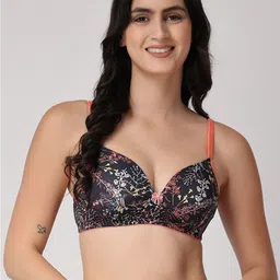 Floret Floral Full Coverage Lightly Padded Bra-16