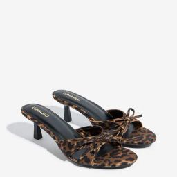 LUNA BLU by Westside Brown Animal Print Heel Sandals-image-97